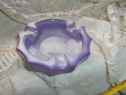 Bohemia purple chalcedony glass ashtray
