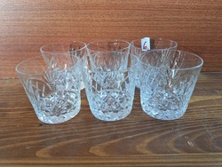Crystal glasses, 7.5 high HUF 6900/ 6 pcs