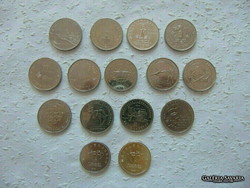 Lot of 15 commemorative HUF coins!