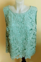 Beautiful pale green lace top. 46-Os