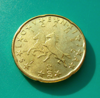 Slovenia - 20 euro cents - 2022 - Lipica horses