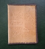 Handmade leather portfolio file holder
