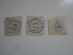 D202304 set of old stamp impressions - 3 pcs approx. 1900-1950's
