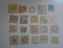 D202290 BERETTYÓÚJFALU  régi bélyegző-lenyomatok   - 21 db  kb 1900-1950's