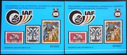 Ei6sk2 / 1983 Astronautical Congress commemorative sheet 2 consecutive serial numbers