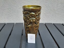 1,-Ft Gyönyörű Zsolnay eozin szüretelő pohár 6.