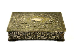 Decorative silver-plated box