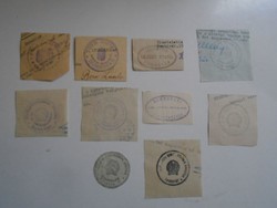 D202289 Dombóvár old stamp impressions - 10 pcs 1900-1950's
