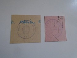 D202298  APC   régi bélyegző-lenyomatok   - 2db  kb 1900-1950's