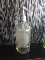 Ostáth László Balatonfüred szódavizes  italos üveg 1 literes, szóda, víz, vizes