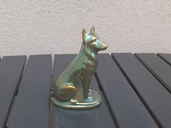 HUF 1 őry Ferenc Zsolnay Eosin German shepherd dog with fairy-tale colors