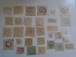 D202319  Mezőtúr  régi bélyegző-lenyomatok   - 31 db  kb 1900-1950's