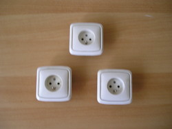 Wall outlet, recessed - 3 pcs. Together