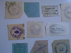 D202294 FEGYVERNEK  régi bélyegző-lenyomatok   - 25 db  kb 1900-1950's