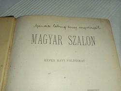 Fekete József - Hevesi József (szerk.) 1892 . XVII. kötet Magyar Szalon - antikvár könyv