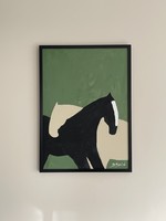 Modern equestrian painting 50cm x 70cm /d. Tailor