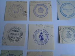D202342  BALASSAGYARMAT  Nógrád vm. régi bélyegző-lenyomatok  22 db.   kb 1900-1950's