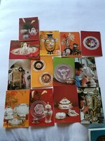 A package of postcards depicting Herend porcelains, in an album. 39.