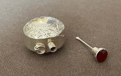 Silver cologne holder pendant