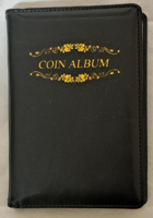 Coin album with 120 slots, 24 coins inside! In black color