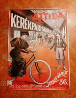 Attila cycling school, poster, reprint