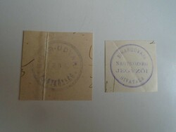 D202337 BIHARUDVARI - Bihar vm. régi bélyegző-lenyomatok  2 db.   kb 1900-1950's