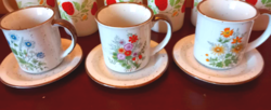 Set of 3 German herbal tea and coffee mugs