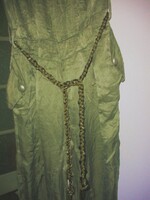 Silk - cotton blend overalls, trousers