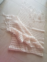 Crocheted poncho, scarf, shawl mohair