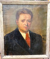 Férfi portré - 1934 Párizs - magyar festő - festmény