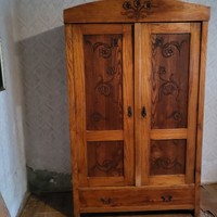 The old carved furniture ensemble shown in the picture is for sale. 4 Pcs.