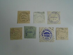 D202334 Bucsetelep Mékés vm. 7 old stamp impressions. About 1900-1950's