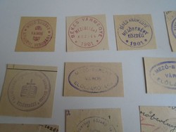 D202346 Mezőberény old stamp impressions 25 pcs. About 1900-1950's