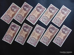 10 pieces of one billion pengő banknotes 1946 lot!