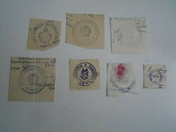 D202351 KESZTHELY   régi bélyegző-lenyomatok   7 db.   kb 1900-1950's