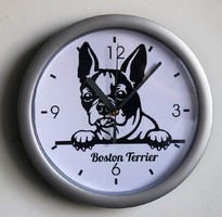 Boston terrier wall clock (100043)