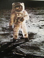 Apollo 11 buzz aldrin moon walk nasa iconic photo on original kodak paper