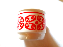 Zsolnay, magyaros piros virágszirom mintás bögre  33.