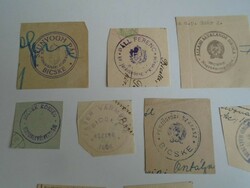 D202335 knife - head, etc. Old stamp impressions 10 pcs. About 1900-1950's