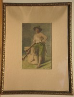 Kassai Nándor (1860-1929) : Olasz dudás fiú