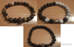 Set of 3 mineral bracelets