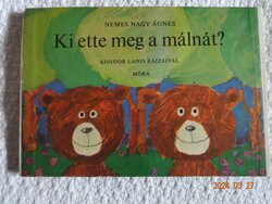 Nemes Nagy Ágnes: Ki ette meg a málnát? - régi leporelló mesekönyv Kondor Béla rajzaival (1983)