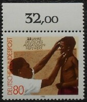 N1146sz / Germany 1982 the fight against leprosy stamp postal clean curved edge summary number
