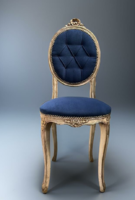 Shabby vintage provence chair with new upholstery