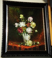Marked with Fratuli, 1935: still life with flowers