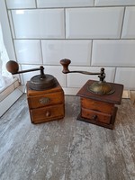 Old coffee grinders