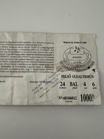 Hungária 1995 koncertjegy jegy Micsoda buli Fenyő Miki eladó régi jegy