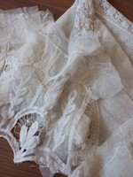 Antique tulle lace for decorative purposes