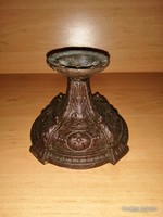 Antique metal embossed candle holder 10 cm (kv)