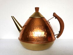 Art deco copper teapot